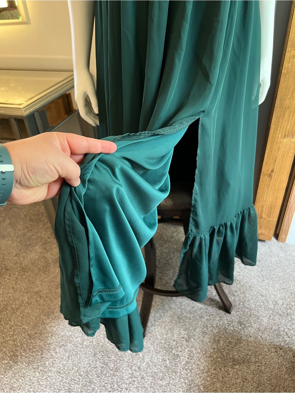 Birdy Grey Michelle Dress Chiffon Esmerald - Picture 7 of 16